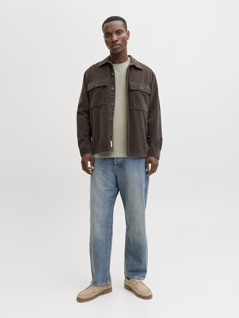 Jjedover Slub Tee Ss Noos - Olijf