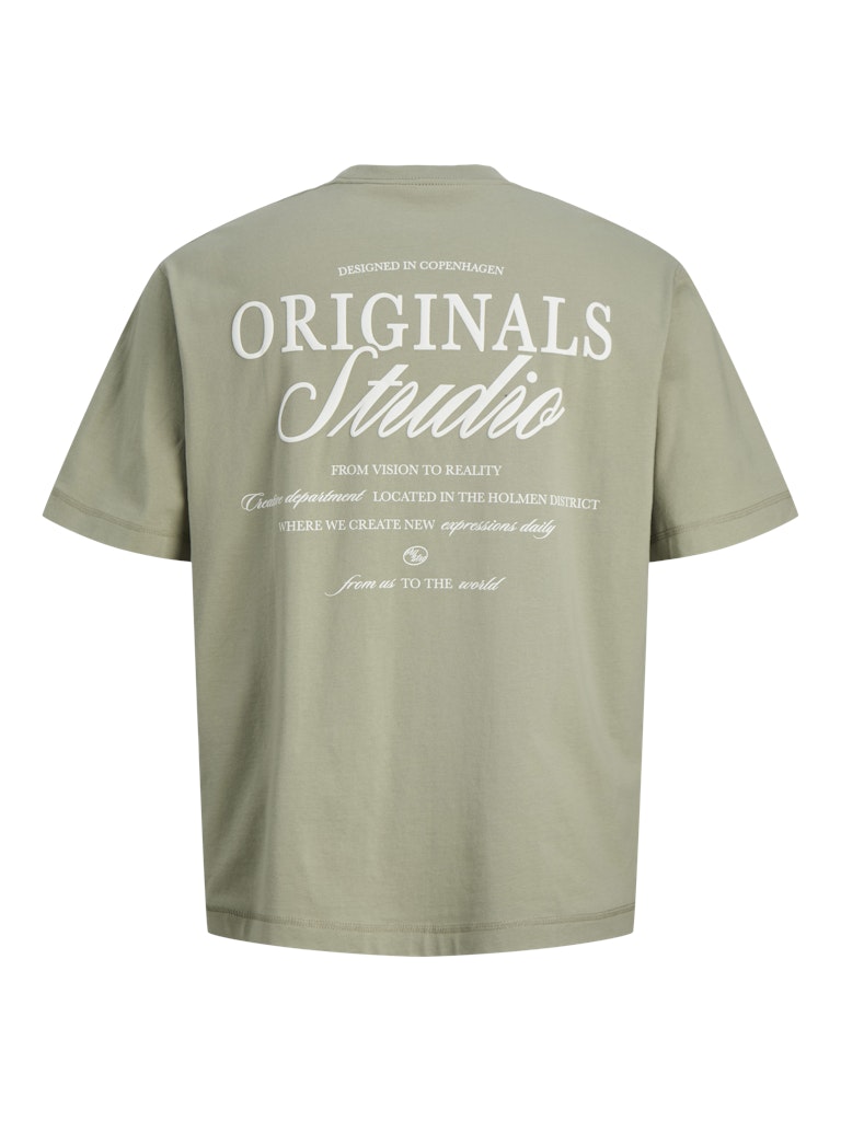 Jornorrebro Typo Tee Ss Crew Neck Noos - Olijf