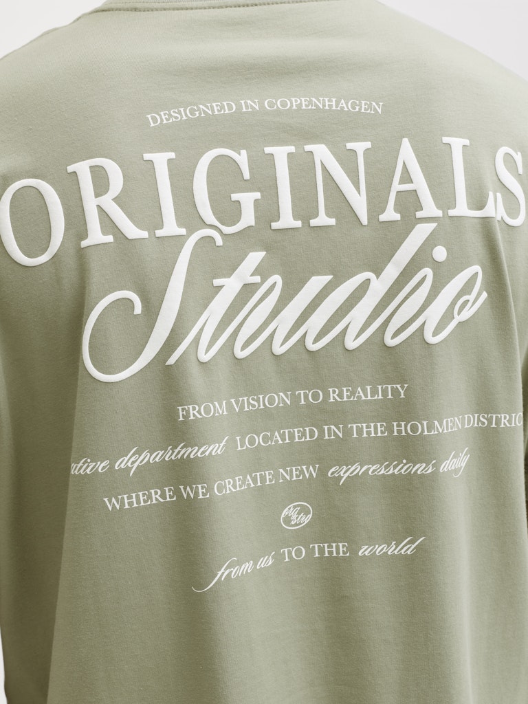 Jornorrebro Typo Tee Ss Crew Neck Noos - Olijf