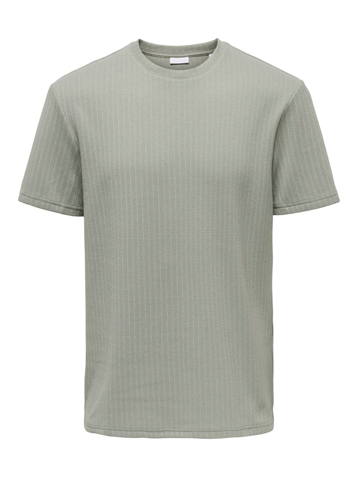 Onstrey Life Reg Ss Frml Tee - Olijf