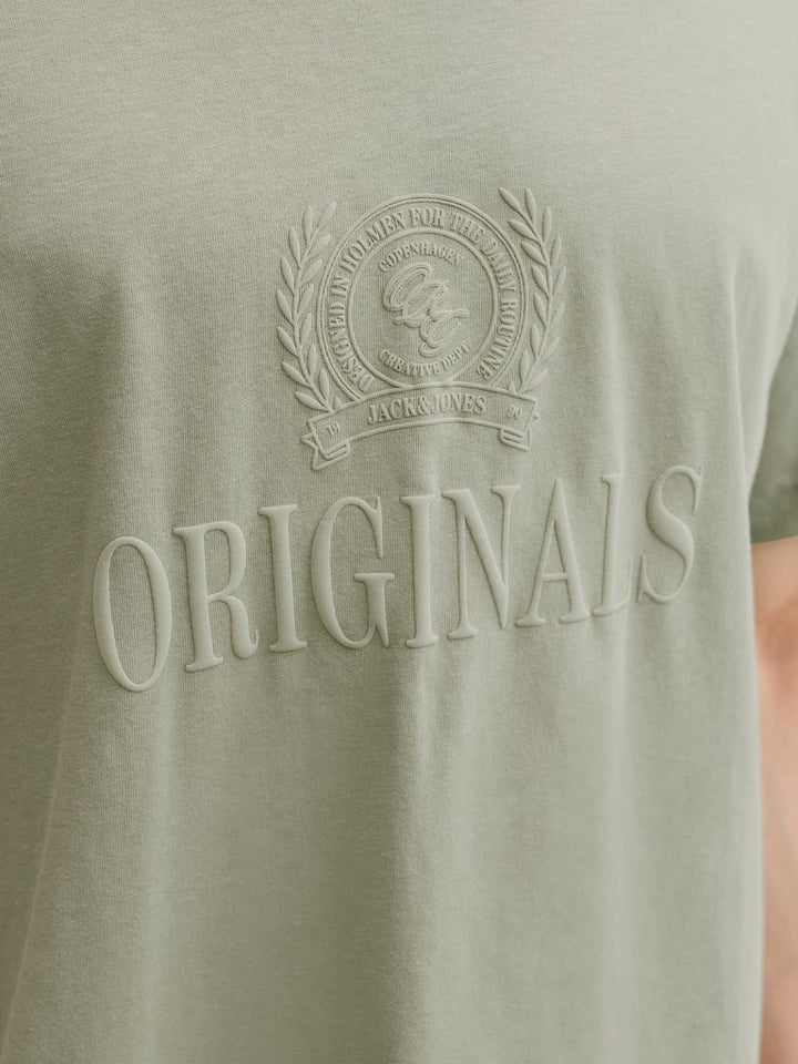 Jorfrederiksberg Monogram Tee Ss Cn Sn - Olijf