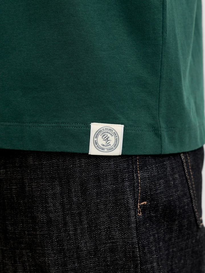 Jorfrederiksberg Monogram Tee Ss Cn Sn - Olijf