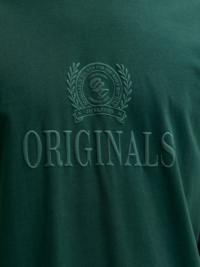 Jorfrederiksberg Monogram Tee Ss Cn Sn - Olijf