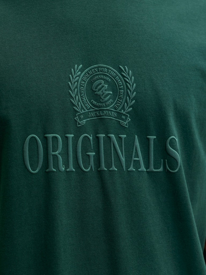 Jorfrederiksberg Monogram Tee Ss Cn Sn - Olijf