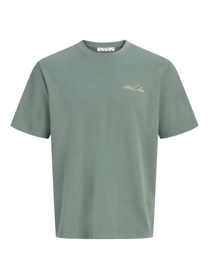 Jcoabstract Flower Back Print Tee - Olijf