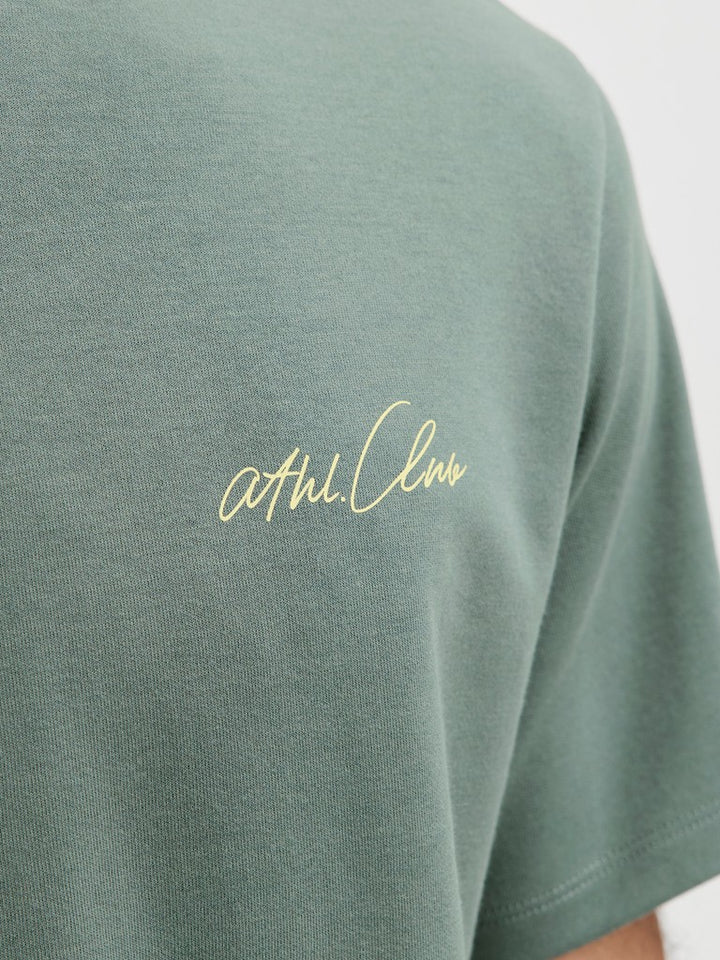 Jcoabstract Flower Back Print Tee - Olijf