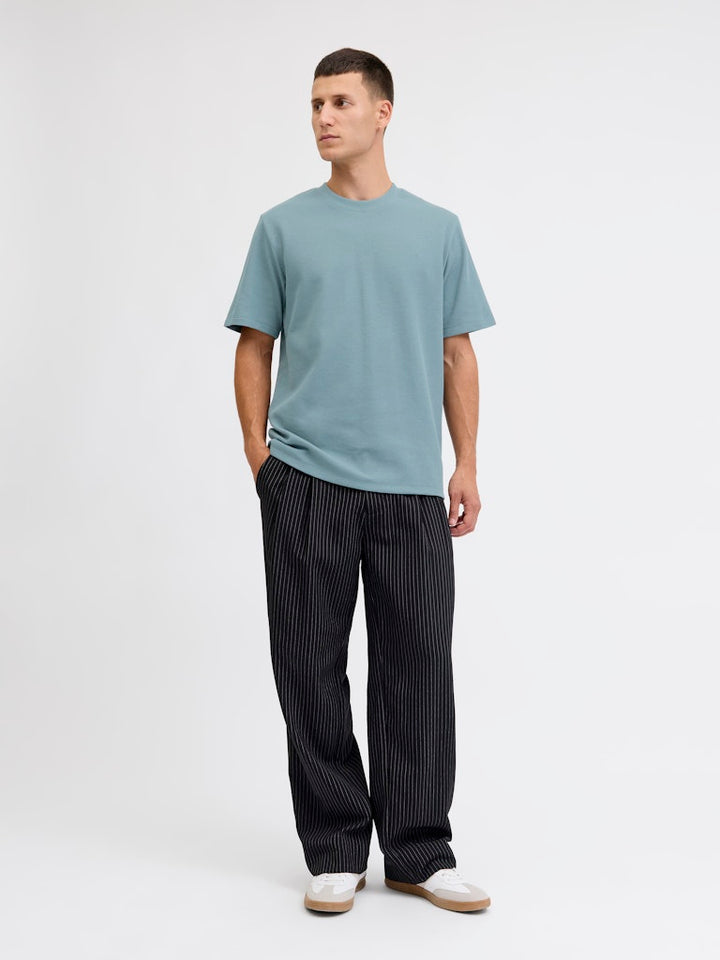 Jprblaleo Ss Structure Tee - Oud Groen