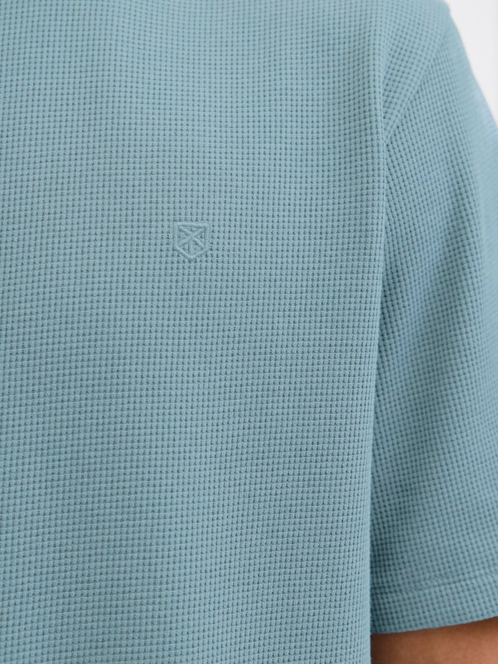 Jprblaleo Ss Structure Tee - Oud Groen