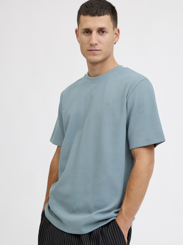 Jprblaleo Ss Structure Tee - Oud Groen