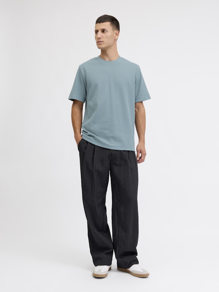 Jprblaleo Ss Structure Tee - Oud Groen