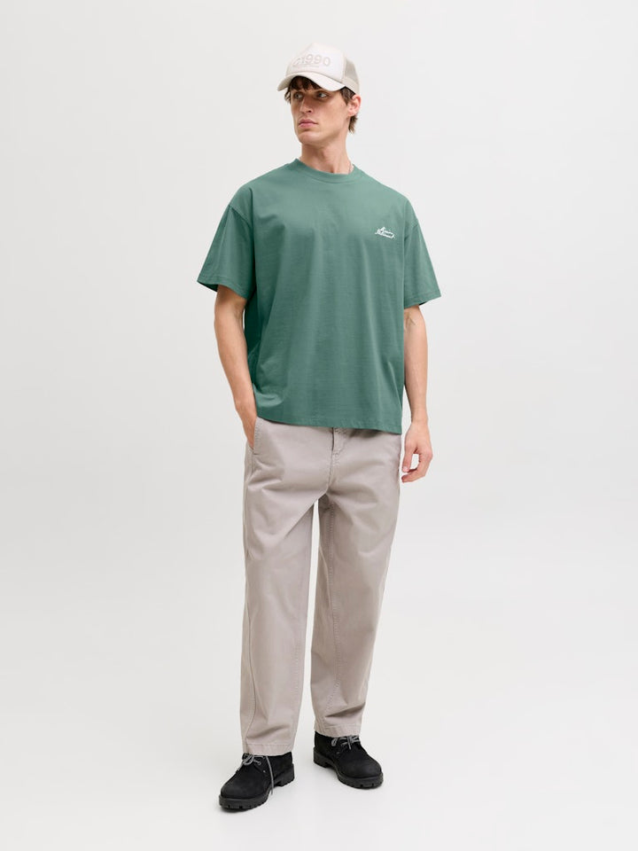 Jcodust Script Back Tee Ss Crew Neck - Oud Groen