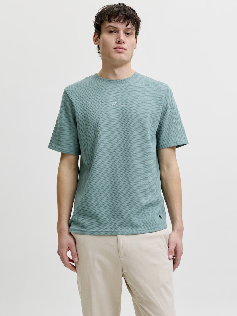 Jprblafranco Ss Tee Crew Neck Smu - Esmerald