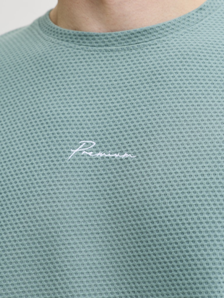 Jprblafranco Ss Tee Crew Neck Smu - Esmerald