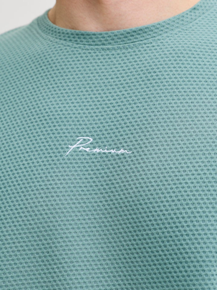 Jprblafranco Ss Tee Crew Neck Smu - Esmerald