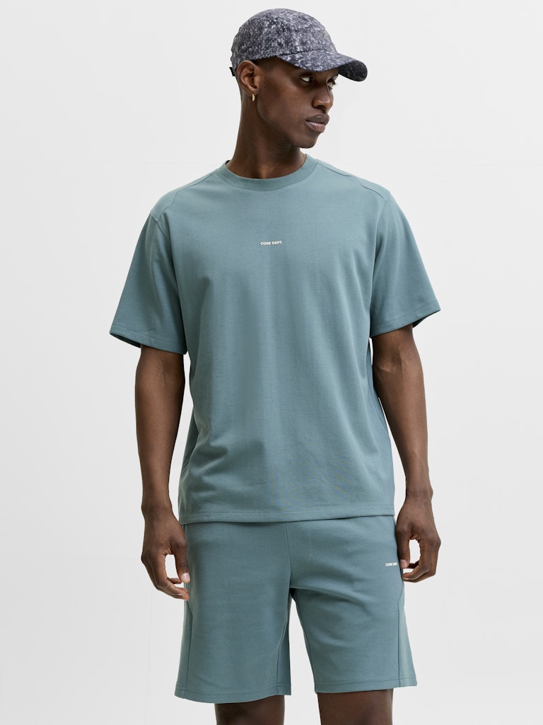 Jcospongytee Ss Crew Neck Smu - Esmerald