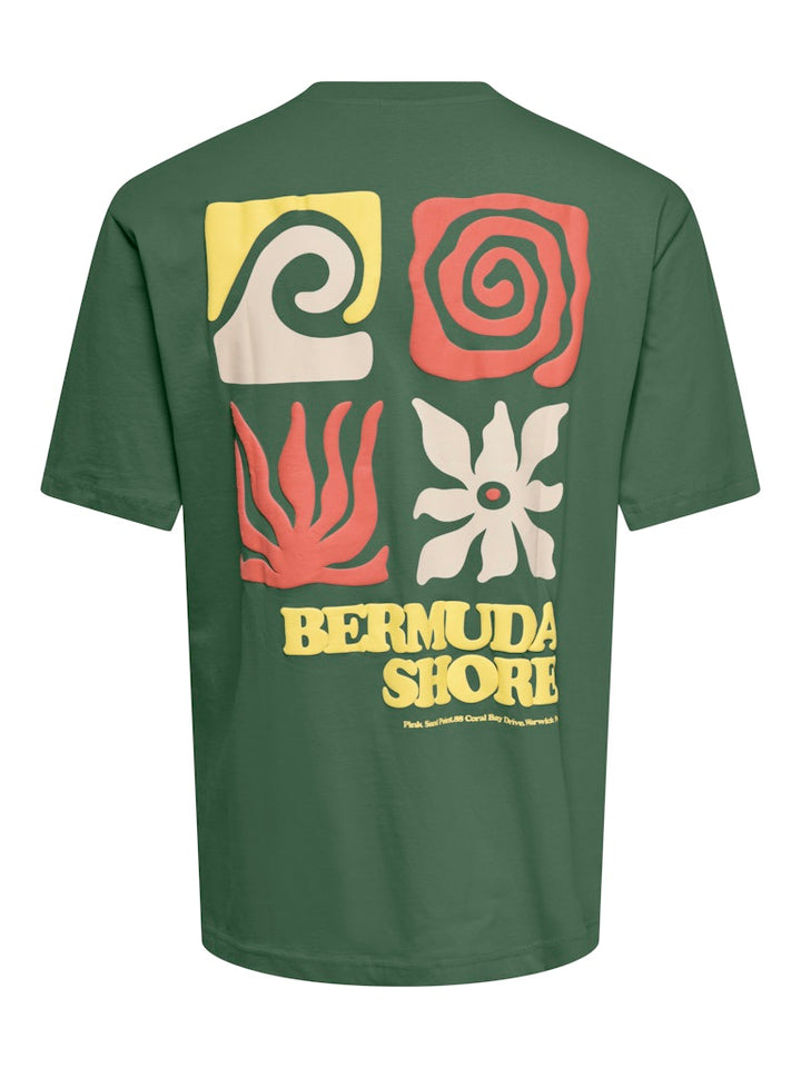 Onskiki Life Rlx Ss Tee - Esmerald