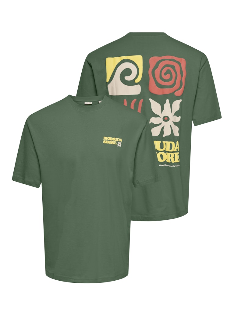 Onskiki Life Rlx Ss Tee - Esmerald