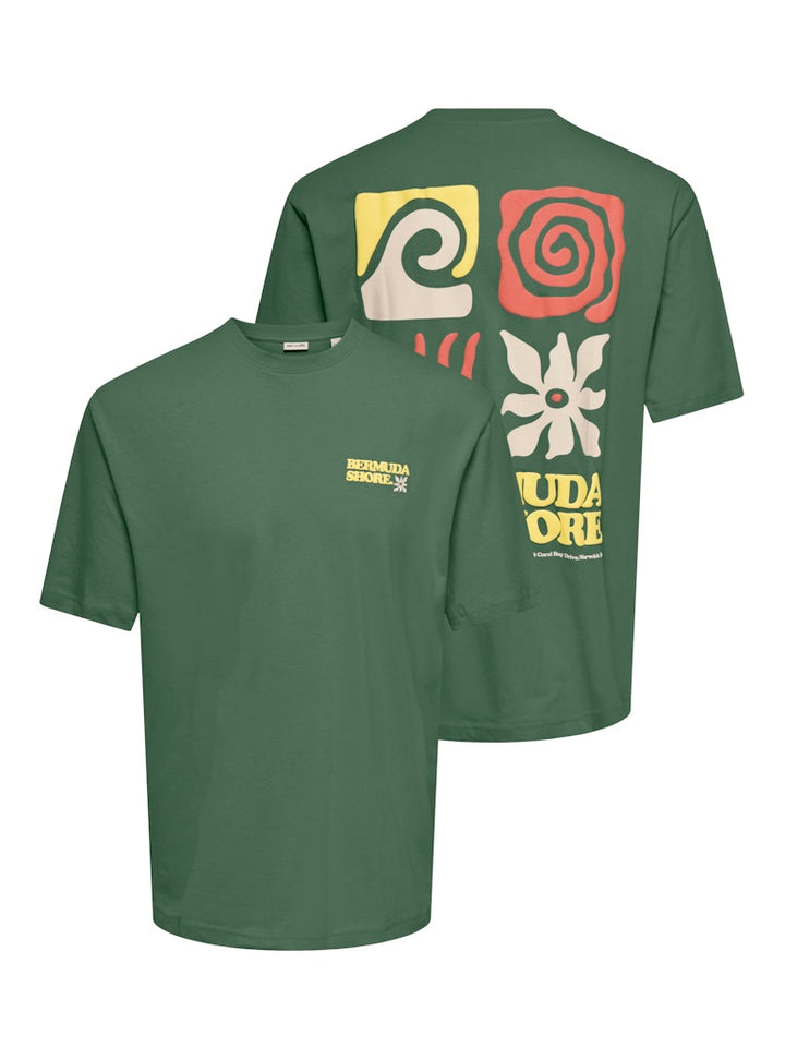 Onskiki Life Rlx Ss Tee - Esmerald