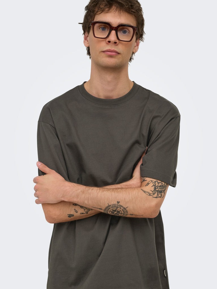 Onsfred Life Rlx Ss Tee Noos - Army