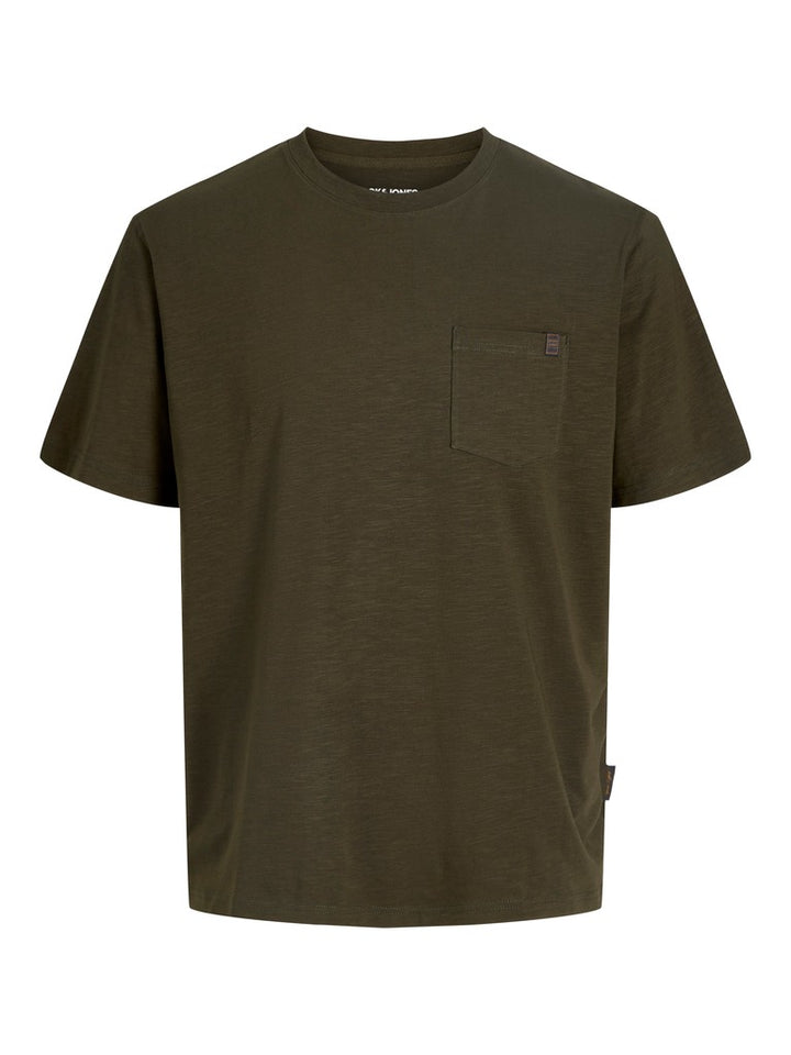 Jjedover Slub Tee Ss Noos - Army