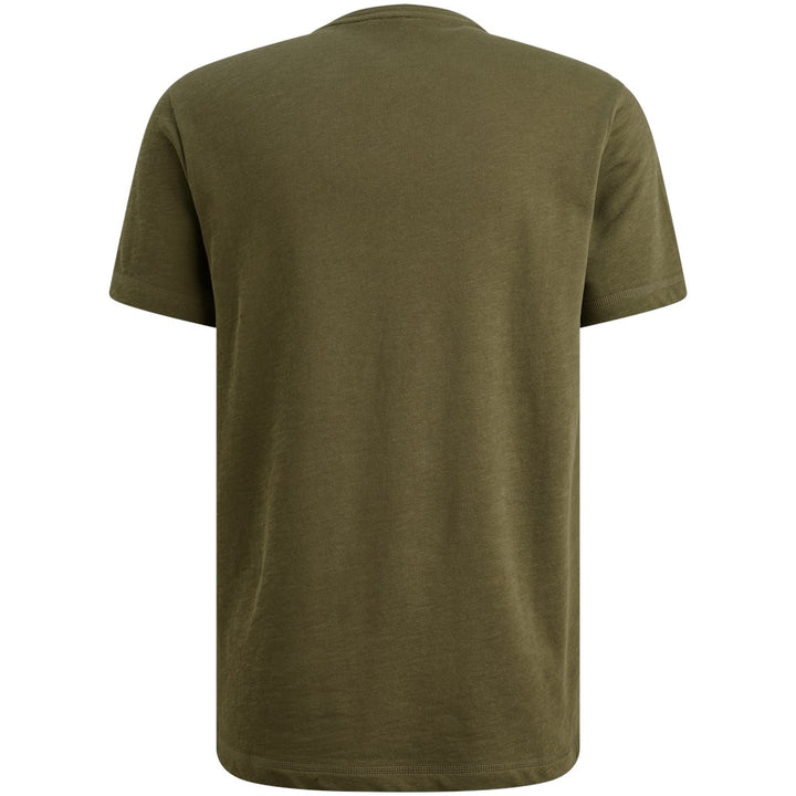 Short Sleeve R-neck Heavy Slub Jer - Army