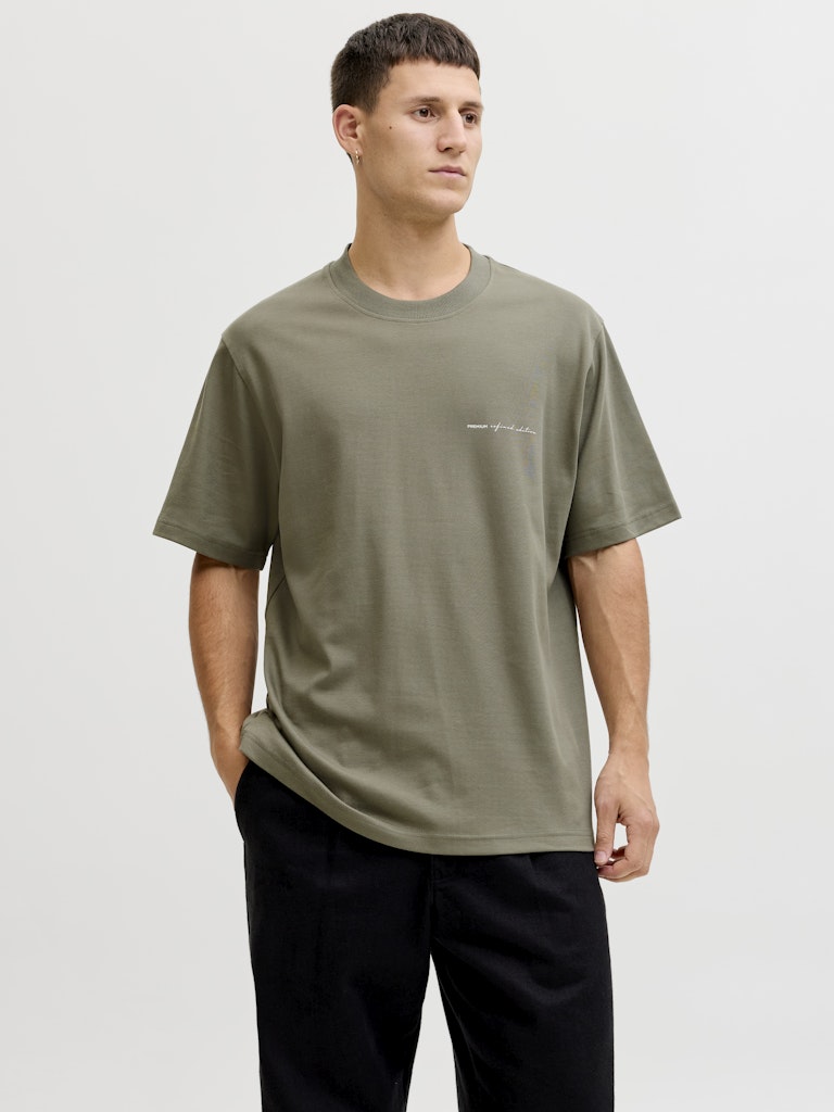 Jprblaowen Ss Branding Tee Sn - Army