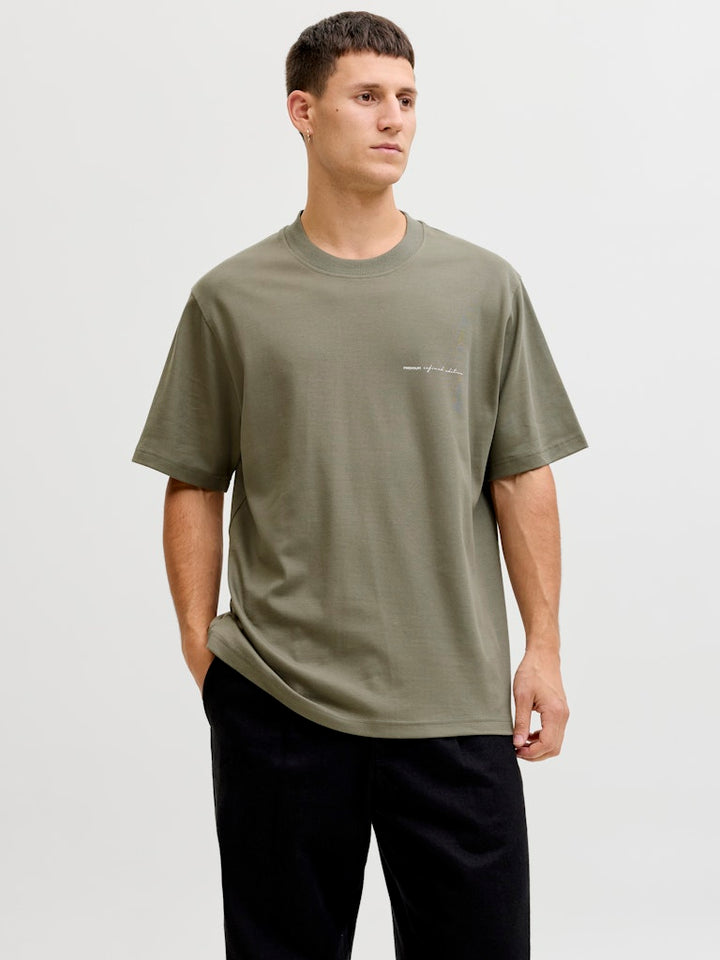 Jprblaowen Ss Branding Tee Sn - Army
