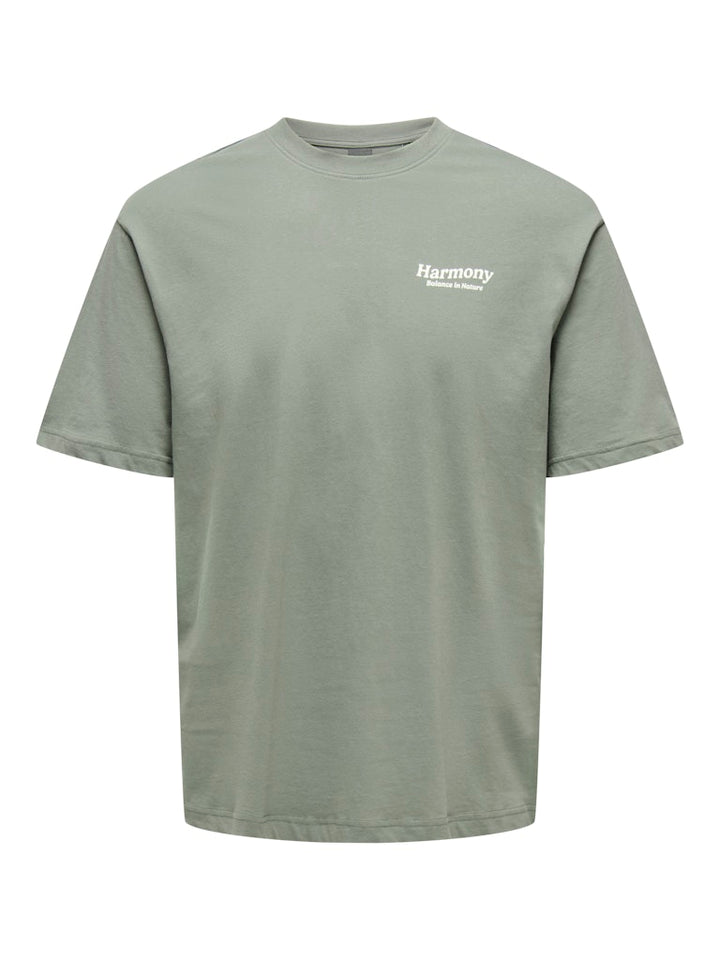 Onskeane Rlx Ss Print Tee Noos - Army