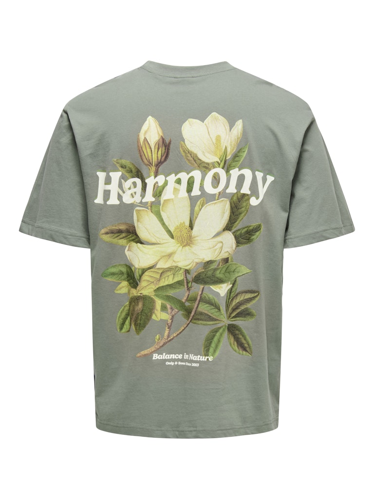 Onskeane Rlx Ss Print Tee Noos - Army
