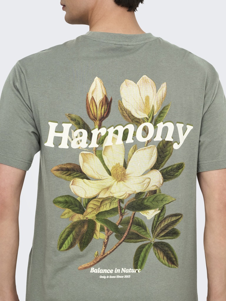 Onskeane Rlx Ss Print Tee Noos - Army