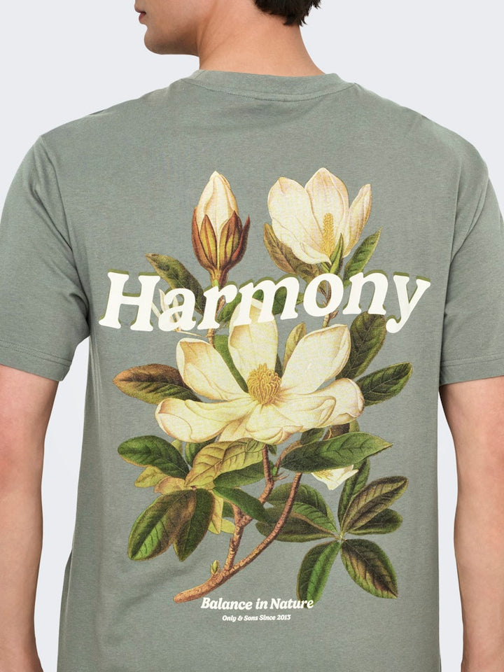 Onskeane Rlx Ss Print Tee Noos - Army