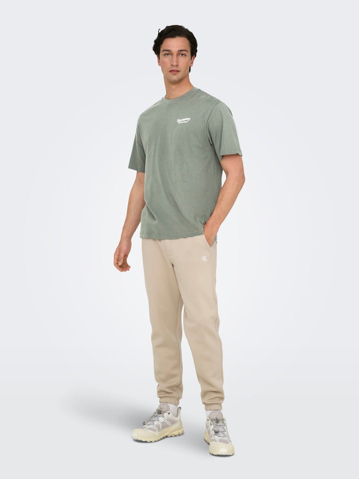 Onskeane Rlx Ss Print Tee Noos - Army