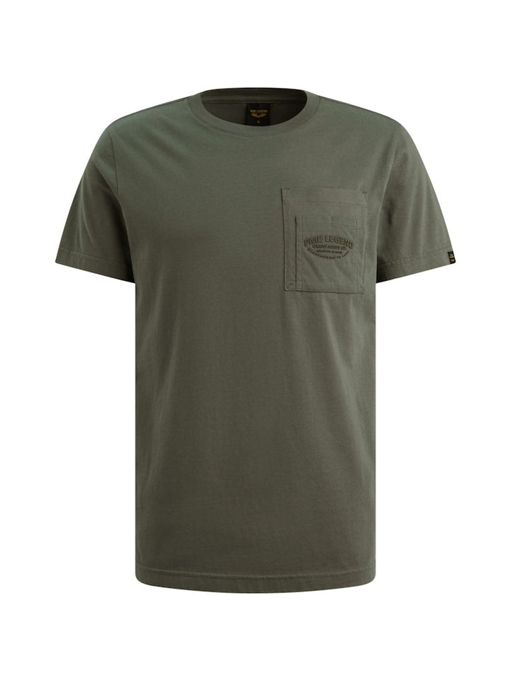 Short Sleeve R-neck Play Heavy Jer - Army