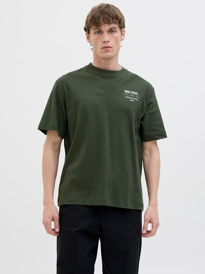 Jjeurban Edge Studio Tee Ss O-neck Noos - Donkergroen