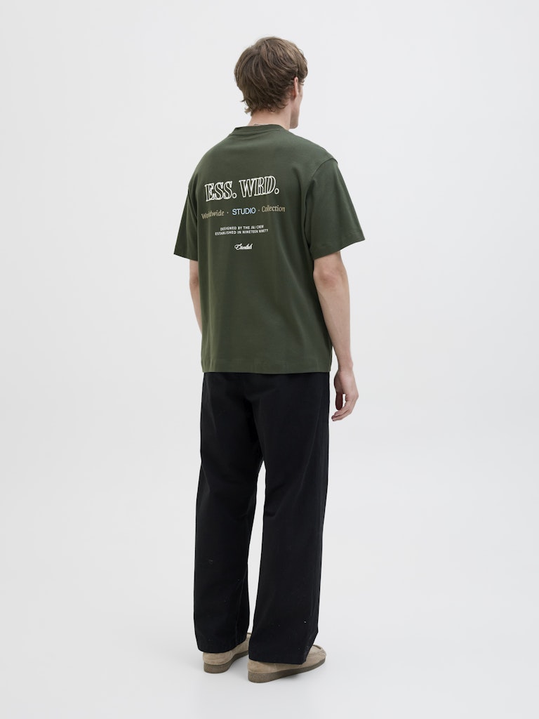 Jjeurban Edge Studio Tee Ss O-neck Noos - Donkergroen