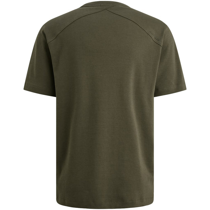 Short Sleeve R-neck Regular Fit In - Donkergroen