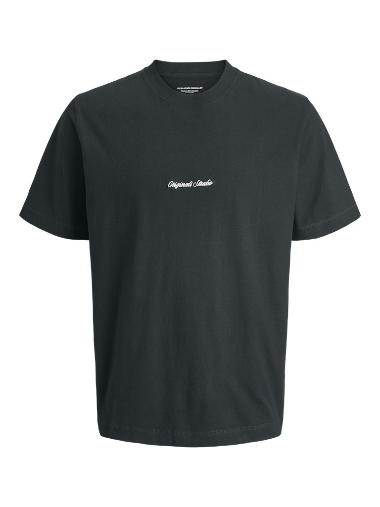 Jornorrebro Emb Tee Ss Crew Neck Noos - Donkergroen