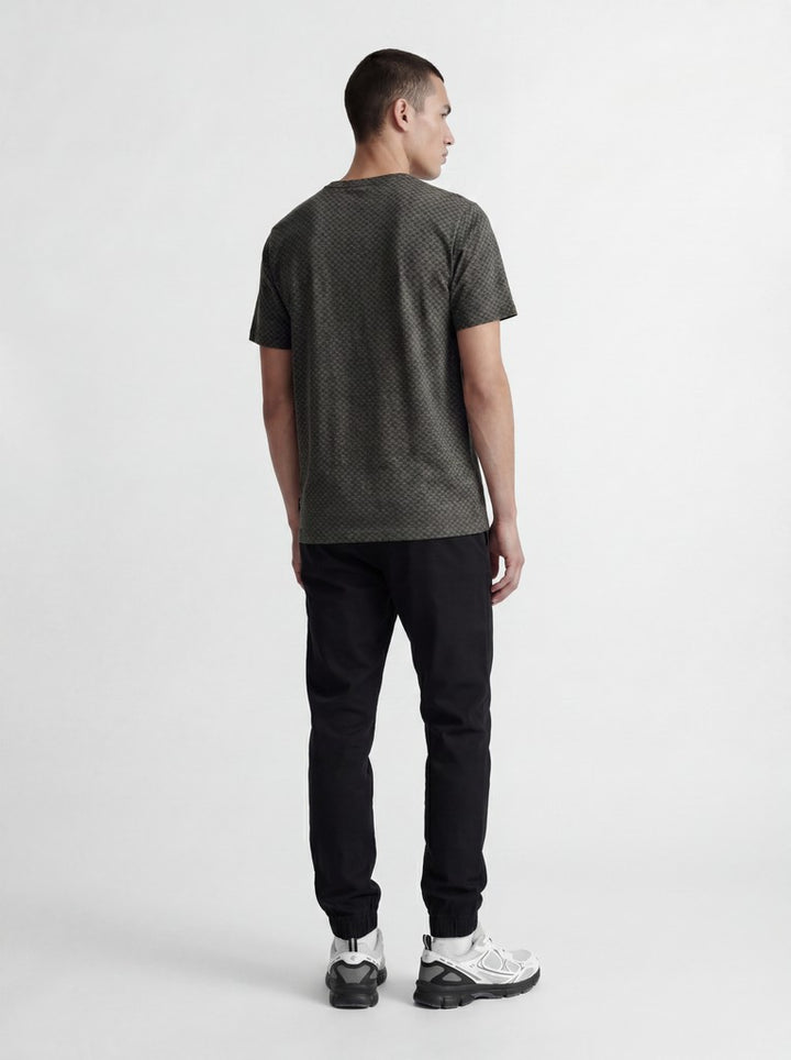 Jcopuffer Tee Ss Crew Neck Smu - Donkergroen
