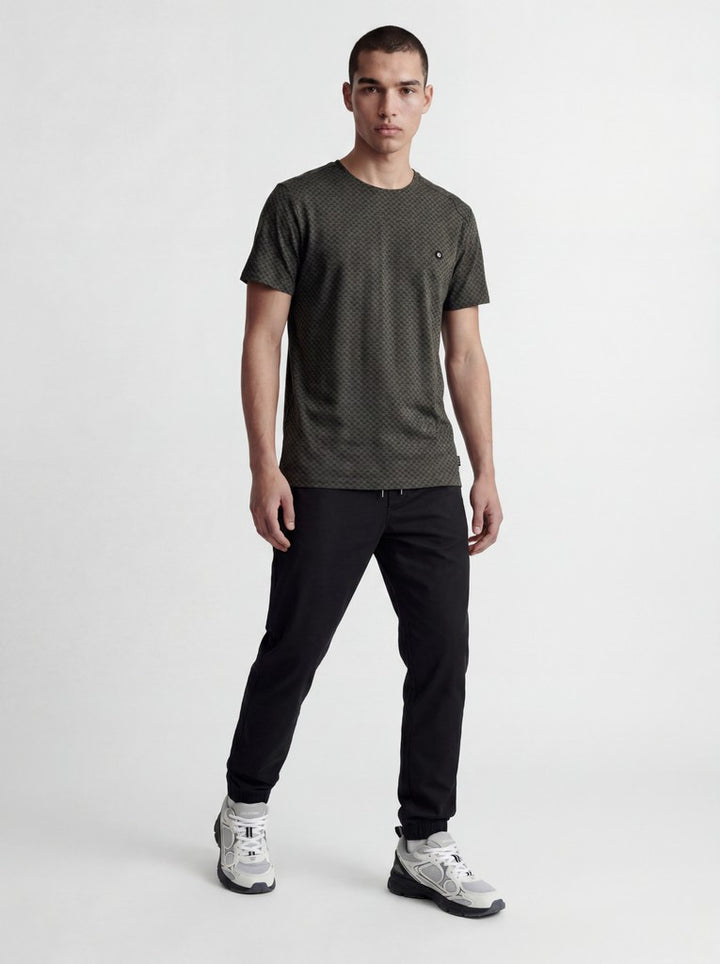 Jcopuffer Tee Ss Crew Neck Smu - Donkergroen