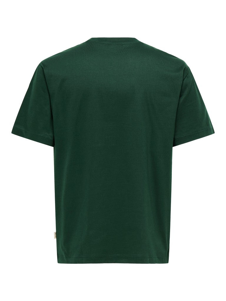 Onsfred Life Rlx Ss Tee Noos - Groen