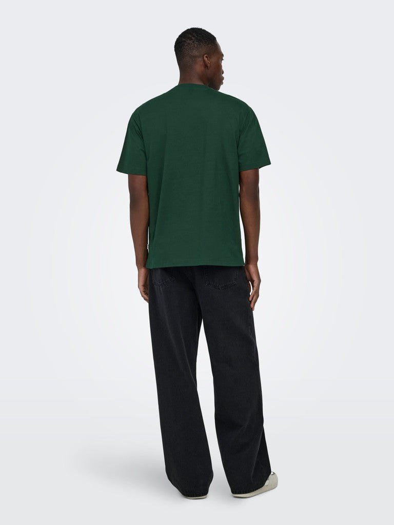 Onsfred Life Rlx Ss Tee Noos - Groen