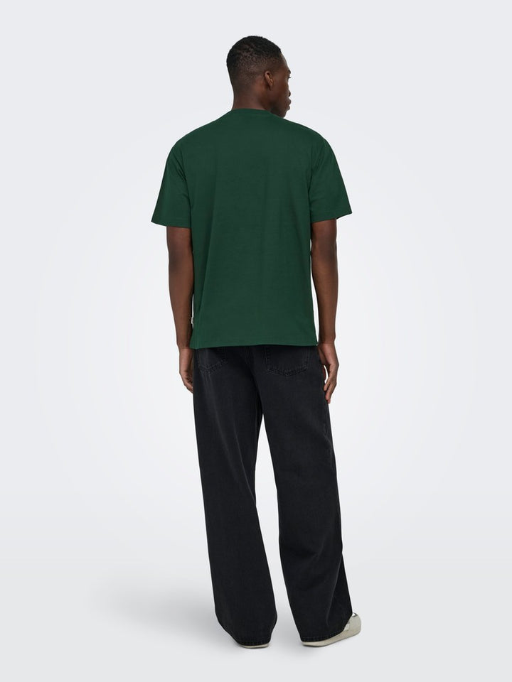 Onsfred Life Rlx Ss Tee Noos - Groen