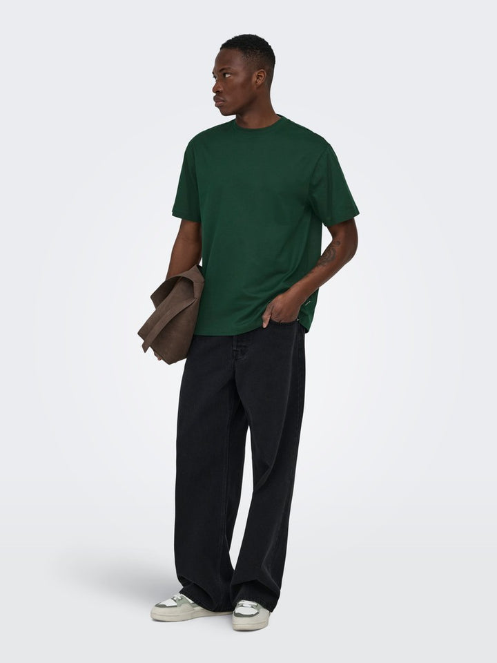 Onsfred Life Rlx Ss Tee Noos - Groen