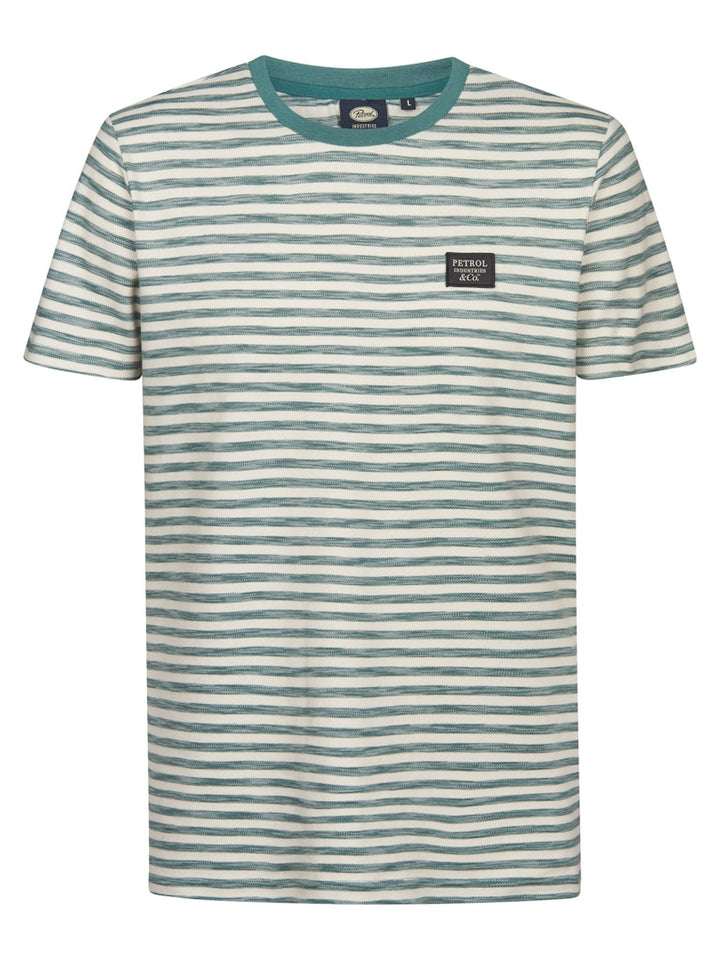 Men T-shirt Ss - Groen Dessin