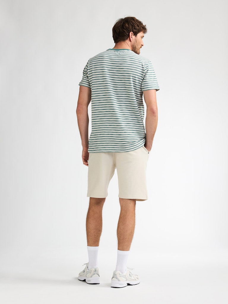 Men T-shirt Ss - Groen Dessin