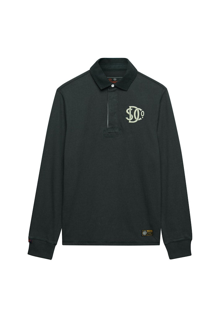 Vintage Athletic Rugby Shirt - Groen Dessin