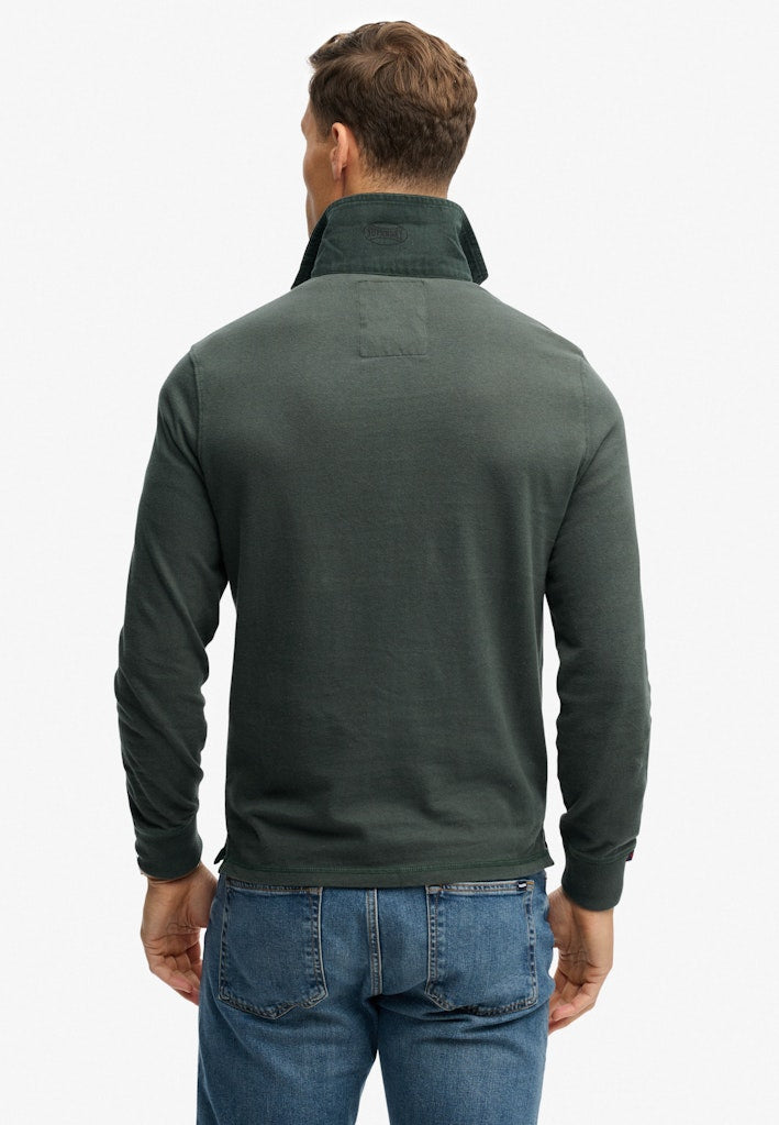 Vintage Athletic Rugby Shirt - Groen Dessin