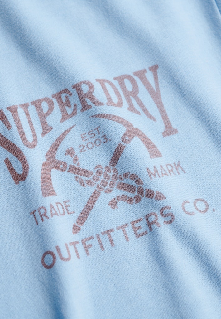 Outdoor Moutain Relaxed Tee - Lichtblauw