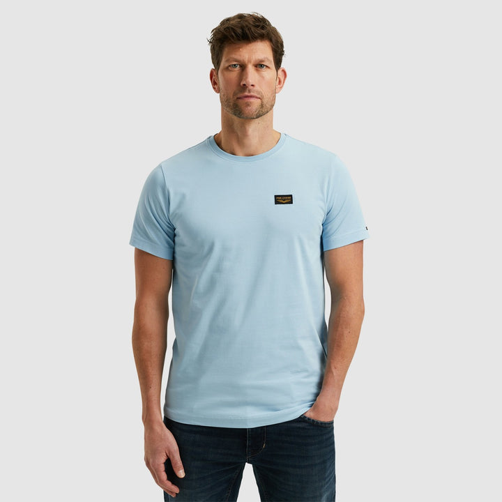 Short Sleeve R-neck Guyver Tee - Lichtblauw