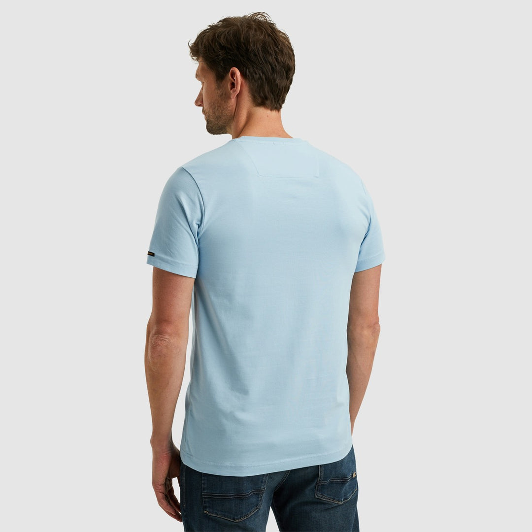 Short Sleeve R-neck Guyver Tee - Lichtblauw